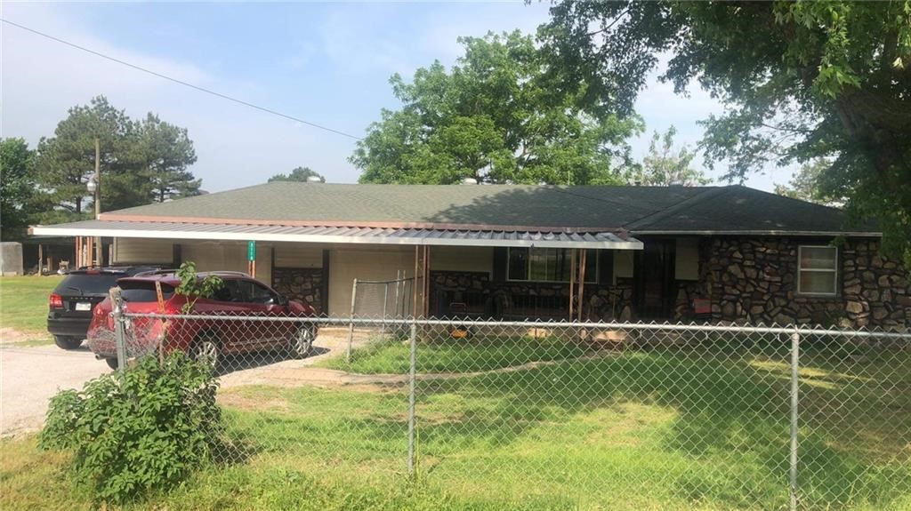 Subject to lot split. House sits on about half an acre. Survey available. The house was remodeled 3 years ago, in good condition, and ready to move in. Will be connected to public sewer with new sewer lines. Will go FHA.