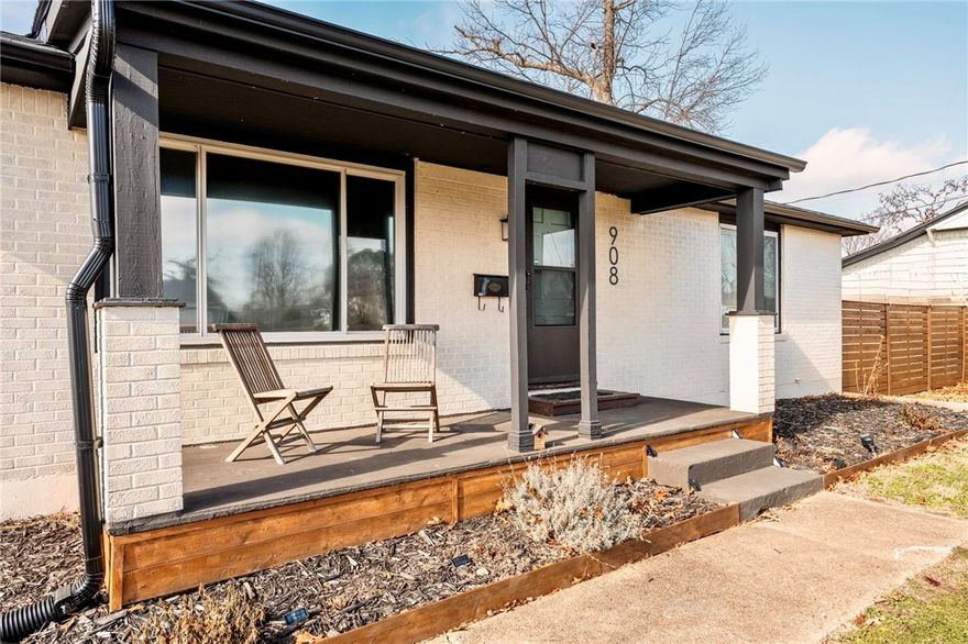 Updated Home Near Downtown Rogers! 
Charming and well-maintained home offering approximately 1,974sq. ft. of living space on a 1/3 Acre lot. Recent updates include a new roof, siding, large gas oven, basement flooring, cabinets, water heater, mini-split, along with refinished walls and flooring. 
The interior features hardwood light oak flooring, an eat in kitchen, black granite countertops, soft close shaker cabinets, and a large island with ample storage. The living area includes a modernized wood burning fireplace, creating a warm and inviting atmosphere. The home also includes a basement offering additional living, bedroom, or storage potential. 
Enjoy outdoor entertainment with a covered porch and fenced backyard featuring a fire pit, screened in balcony, and covered patio. 
Come see this conveniently located home just minutes away from everything NWA has to offer!