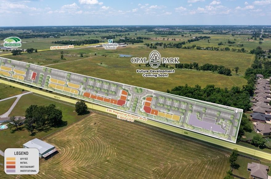 1 to 5 Acre pad sites for retail, office or restaurant that is adjacent to Opal Park, a future luxury home neighborhood development which is adjacent to the new Vaughn Elementary School.  Price is $18.00/SF