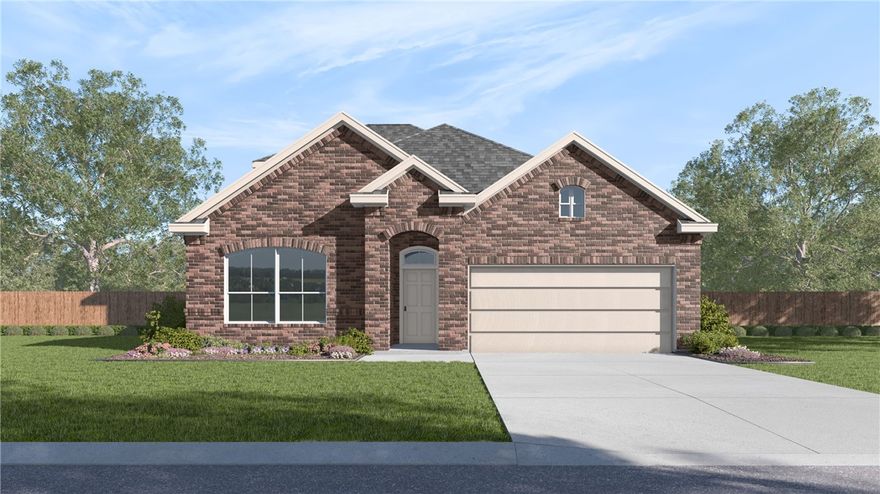 The Immaculate Ivory plan in Hughmount, located in Fayetteville, Arkansas! The Ivory plan includes 4 bedrooms, 3 baths, a game room (could also be a 5th bedroom!) and 2515 square feet. These brand-new homes boast 4-sided brick and LVP flooring with carpet on stairs and upstairs (per plan). Upon entering, you will find a spacious living area featuring a gas fireplace with a poplar mantle. The kitchen will have 42-inch cabinets, lovely appliances and quartz countertops and tile backsplash.  The Primary bedroom has a fabulous en suite, dual sink, with a walk-in shower with tiled walls and a soaking tub (per plan)! These homes feature LED lighting throughout, and a high efficiency AC with programmable Wi-Fi thermostat. Come find your dream home today! Taxes and Parcel TBD.