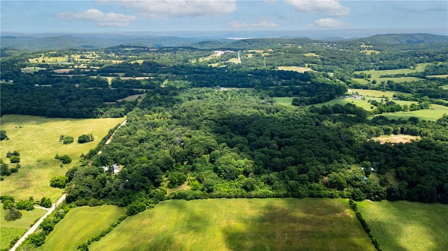 Five absolutely beautiful and level acres for your home and shop.  All of the property is a potential building site.  The location is perfect. Outside city limits but not far from town.  Within 10 minutes of Rogers and Pea Ridge and 25 minutes of Walmart headquarters.  This land offers beautiful space for a large yard and a garden.  Lots of deer and maybe an occasional turkey.  Large oaks throughout the property.  More/less land may be available. White flagging and post with lot numbers along driveway are approximate only.