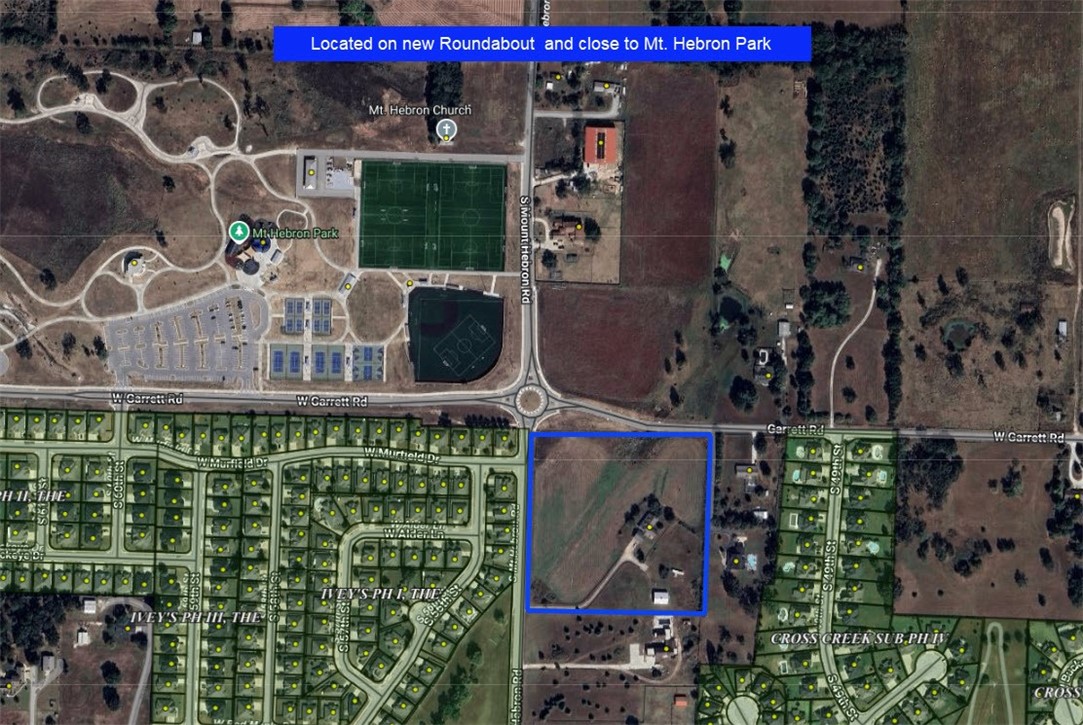 • 10.09 acres +/-
• Currently Zoned T-2 in Rogers
• Future Land Use Map designation is NC (Neighborhood Center) and F-NH (Neighborhood Fabric) which allows a mix of commercial and residential uses
• Rogers Water and Sewer on site
• Located on new roundabout
• Located in a rapidly growing Rogers submarket and close proximity to the new Mt Hebron Park
• Potential to subdivide the property