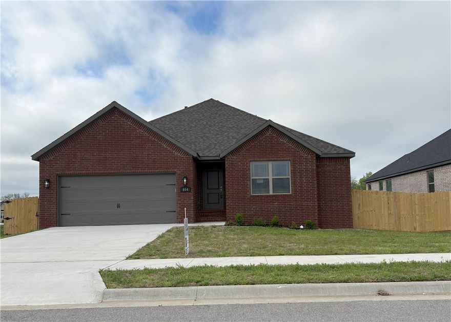 3 bedroom new construction  This open floor plan has 3cm granite, custom cabinets and a pantry,  You will love the large windows for natural light and a covered deck for entertainment..