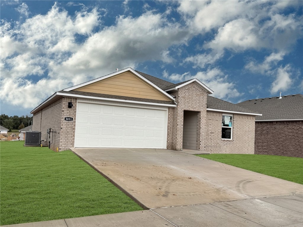 Charming Cali plan in West Wind! Each home in West Wind was meticulously crafted with attention to detail, creating a space that feels both luxurious and welcoming. These homes are complete with granite kitchen countertops, 36-inch cabinets, and stainless-steel appliances! The primary bath features double sinks, and a walk-in shower! The secondary bath will have a tub/shower. Each home features LVP flooring throughout (per plan). These homes offer a covered patio (per plan), garage door opener, landscape package (per plan), and beautiful 4 Sides brick with HardieĀ® Fascia (per plan). Bentonville Schools! Whether relocating for work, family, or adventure, Centerton offers a perfect balance of convenience, culture, and outdoor activities. These properties are located in the city limits of Centerton. Gravette Post Office will be handling the mail in this subdivision, and they will have a Gravette zip code.