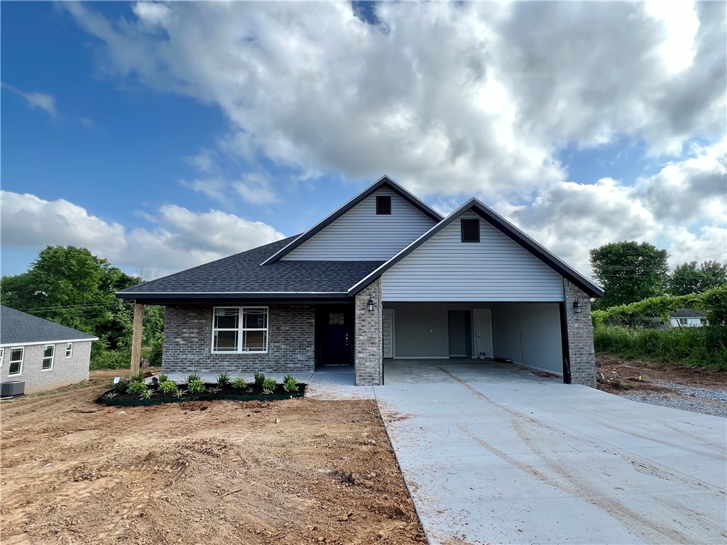 Beautiful new construction house located in the middle of Huntsville. Take advantage of this one; it's the only 4 bedroom built so far in this subdivision! Walk into the open concept living area with so much room for activities with the family. This house features a master bedroom and closet offering plenty of space. The kitchen has sleek, modern, white cabinets, beautiful granite countertops and white classic tile backsplash. Enjoy the upgrades in this home with luxury vinyl plank throughout and a covered patio in the backyard to enjoy coffee in the mornings. This one features a more desirable corner lot with a private feel in the back. More homes under construction that will be available soon. Schedule a showing and walk through multiple floor plans; take your pick on which is the best fit for you! Listing agent is related to seller.