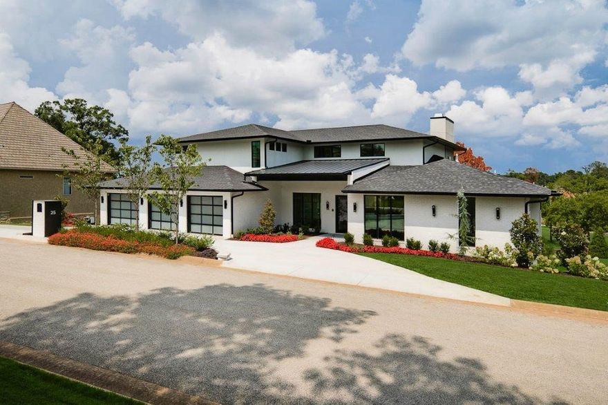 Remarkably appointed Pinnacle Hills showstopper with spectacular views, overlooking hole 6 on the Pinnacle Country Club Golf Course. This masterfully designed contemporary home features 3 levels of premier living space. The main floor master suite offers a 180-degree view w/private balcony, fireplace, double barn doors to a spa-like master bath featuring a city scape zero curb shower, Native Trails concrete bathtub, and large walk-in closet with custom built-ins. 2 bedrooms and 3 baths each on BOTH upstairs and lower levels. Oak floating shelves, exposed beams in Kitchen, and stair treads made from over 100-year-old reclaimed wood from the first schoolhouse in Madison County, AR. Oversized Weather Shield windows wrapped in custom metal casing allows ample natural lighting throughout the home. Custom one of a kind wine rack with steel and reclaimed barn wood in dining. Spacious cork floored mirrored work out/dance studio. Expansive rec room with modern linear fireplace, space for a pool/game tables.