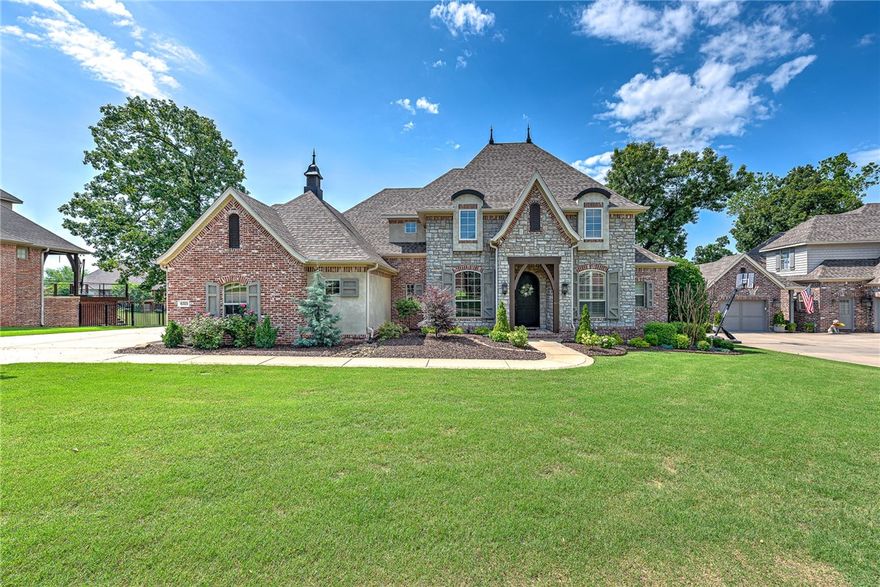 Located in the highly desirable Shadow Valley neighborhood, this golf course lot has a breathtaking view of the 5th fairway. When you step inside this exquisite home, you will be met with a large dining & living area that include beautiful grand windows & rich recently stained wood flooring. The kitchen includes top-of-the line appliances, granite countertops, trendy brick accent wall, & large island. The eat-in kitchen easily overflows into the newly restored two tiered deck with firepit overlooking the golf course. The main floor features a grand bedroom & ensuite, 2 offices, formal dining room & spacious laundry/mudroom. Upstairs you will find 3 BR'S w/ direct bathroom access, & 2 bonus rooms (one easily could convert into a 5th BR). Enjoy all of the Shadow Valley amenities, inclusive of a golf membership to convey. Mins from shopping, restaurants, Bentonville schools, & Tyson & Walmart Headquarters. W/ a new roof, water heater, & luxurious landscaping this house is ready to be called yours. Welcome Home.