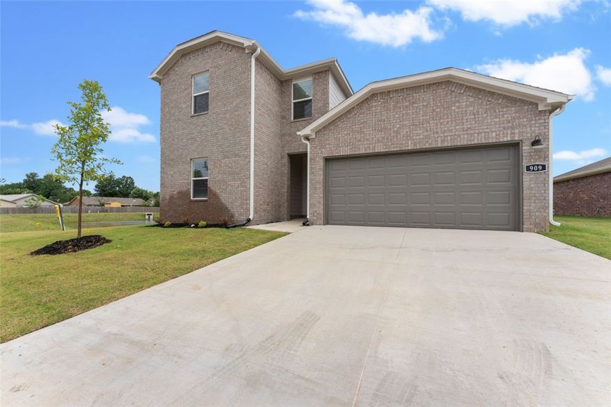 The Marvelous Midland plan in The Element, brought to you by D.R. Horton! This home offers 4 bedrooms and 3 full bathrooms! Upon entering, you’ll find a spacious living room and kitchen with a dining room! The kitchen features beautiful quartz countertops, a gas range, and pantry. The primary bedroom and ensuite are located on the first floor. The primary bath features quartz countertops with double sinks and a walk-in shower! Upstairs, you’ll find a game room, perfect for entertaining along with bedrooms 3 & 4 with another full bathroom! Each home will have LVP flooring throughout the first floor, with carpeted stairs and carpet in all upstairs living areas. Upstairs wet areas will have LVP. The exterior will feature brick and Hardie® siding per plan and a covered patio per plan. The programmable thermostat allows you to effortlessly control your environment with the touch of a button. Landscape package! Garage Door opener! Taxes and parcel number TBD.