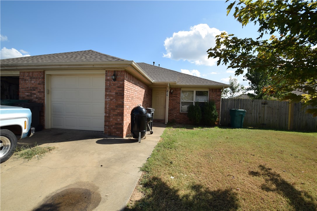 Great investment opportunity in convenient Rogers location. Each unit provides open living space with 3 bedrooms, 2 full baths, and one car garage. Each unit has its own private backyard with wood privacy fence. All this within 3 miles of Downtown Rogers, Bike & walking trails, Pleasant Grove shopping area, Veterans Park, and schools. Roof was replaced in June of 2023. AC replaced in August 2024 on 416 Asher. Long term tenants in place.