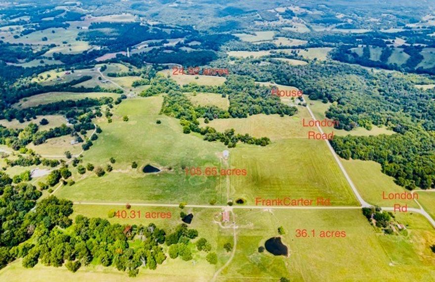 Let your imagination run wild on this beautiful 206 mostly level acres on 4 parcels, perfect place to raise cattle, or possibly develop future homes. 5 ponds, 2–40x80 metal barns, several outbuildings, 1,536 sq. ft. home that is so charming on the outside, but needs fixed up on inside. Could make for a great Airbnb, possibilities are limitless. Seller will consider selling separate parcels. No showings on house without acceptable offer. Send proof of funds with offers.
