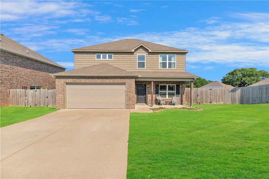 Welcome to this beautiful 2,355 sq. ft. home, perfectly nestled in a quiet neighborhood closely located to several schools, water park, fire department, hospital, shopping center and walking trails. This home was built in 2019 with a fully brick exterior. It features 4 bedrooms, 2.5 bathrooms, 2 living spaces. The master bedroom lies on the first floor for more privacy. The backyard is near-perfectly leveled and fully fenced in, perfect for fun family cookouts and activities.