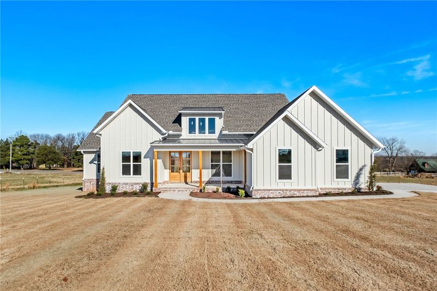 Buyer Incentive: Offering $3,500 in preferred lender credit. Another stunning new construction coming to Whitetail Estates! The 4 bdrm, 2 bath, modern farmhouse situated on a 1+ acres estate lot, complete 11/14, will showcase custom finishes throughout. The perfect, split floorplan w/ Kitchen/Dining open to Living Room, floor to ceiling hearth w/ built-ins, butlers pantry, dedicated office, custom cabinetry w/ lighting, mudroom w/ lockers & Primary suite w/ designer closet are only part of what makes this home spectacular. Other amenities include: LED lighting, LVP flooring, 3cm granite/quartz, Zip system, tankless instant hot water heater, whole house electrical surge protector and pre-wired for whole house generator. Don't miss out on making this next Whitetail Estates home yours!