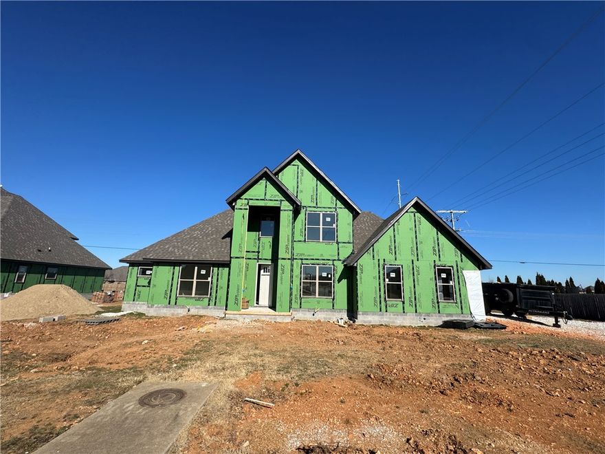 Run, don't walk to the Greenway across the street and to this new construction 4-bedroom (2 down and 2 up) home that is bursting with curb appeal and includes a side load 3 car garage. The living room boasts an impressive 20-foot soaring ceiling and includes both an eat in kitchen and formal dining room for those who like to entertain or who want extra space. Upstairs includes a loft area to stretch out your legs. Some other features include 3 cm quartz counter tops throughout, custom cabinets with soft close drawers/doors, Frigidaire Gallery appliances (cooktop vented to the exterior, & wall oven/microwave), custom powder coated handrails on the stairs, tiled shower surrounds in the two full bathrooms, custom mirror frames, low-e windows, fence, blinds, gutters, & an irrigation system.  Did I mention you can pick colors if they're available. We have some preferred lender incentives with local lenders up to $5,000 as well.