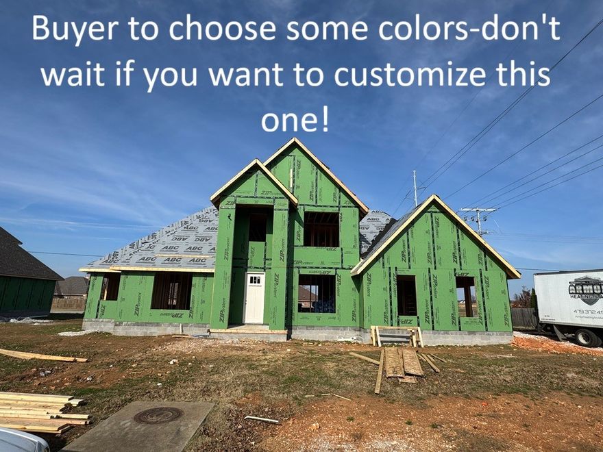 Run, don't walk to the Greenway across the street and to this new construction 4-bedroom (2 down and 2 up) home that is bursting with curb appeal and includes a side load 3 car garage. The living room boasts an impressive 20-foot soaring ceiling and includes both an eat in kitchen and formal dining room for those who like to entertain or who want extra space. Upstairs includes a loft area to stretch out your legs. Some other features include 3 cm quartz counter tops throughout, custom cabinets with soft close drawers/doors, Frigidaire Gallery appliances (cooktop vented to the exterior, & wall oven/microwave), custom powder coated handrails on the stairs, tiled shower surrounds in the two full bathrooms, custom mirror frames, low-e windows, fence, blinds, gutters, & an irrigation system.  Did I mention you can pick colors if they're available. We have some preferred lender incentives with local lenders up to $5,000 as well.