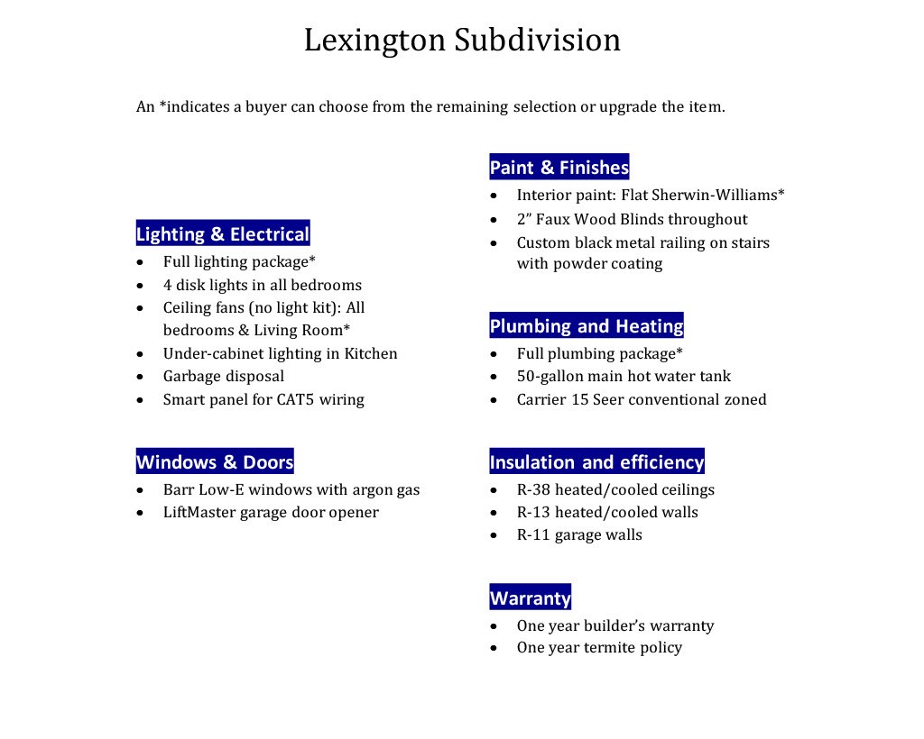 Lexington Sub Rogers - Residential