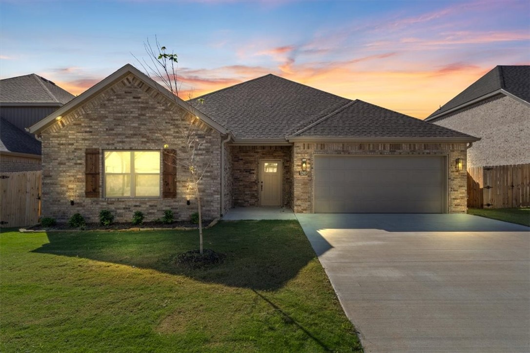 UP TO $10,000 IN BUYER INCENTIVES WITH BUILDER + AN ADDITIONAL $3,500 WITH PREFERRED LENDER! This brand-new home is move-in ready and filled with upgrades. Step into the grand entry with soaring 12-foot ceilings and a split floor plan that flows seamlessly. The kitchen is a chefās dream with quartz countertops, custom cabinetry, a built-in wine rack, and an eat-in dining area that opens to the living room featuring a dramatic floor-to-ceiling gas fireplace. The oversized primary suite offers a spa-like retreat with a freestanding soaking tub, fully tiled rainfall shower, dual vanities, and a large walk-in closet. Even the garage shines with epoxy flooring. Future amenities include a community pool in Phase 2. All of this just under 10 minutes to XNA Airport and less than 20 minutes to Downtown Bentonville and the new Walmart campus.