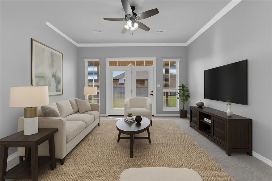 Fabulous home in Cave Springs! Could be your next home or an Investment opportunity.
Nestled on a quiet street at the back of a family-friendly neighborhood, this home offers both comfort and convenience. Enjoy quick access to all the best that NWA has to offer, as well as easy proximity to XNA Airport.
The open layout is perfect for entertaining, with a bright living room featuring large windows and access to a newly poured patio. New carpet runs throughout the home, and the split floor plan provides privacy with an updated second bathroom. The primary suite includes a relaxing soaking tub.
Additional highlights include a 2-car garage with attic storage and a spacious backyard—ideal for play, gardening, or gatherings. Extra storage space is available in the floored attic space above the garage.
Just minutes from I-49, Mt. Hebron Park, and 13 minutes to the Walmart AMP, it’s the ideal blend of comfort, convenience, and community!