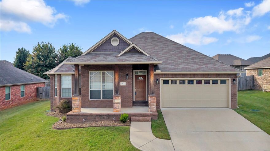 Fabulous home in Cave Springs! Located on a quiet street at the back of a great family-friendly neighborhood. New carpet throughout. Split floor plan with an updated 2nd bathroom. The primary bath has a wonderful tub to relax in.  2-car garage with attic space above for extra storage. Spacious backyard to make memories in!  Come see your next home!