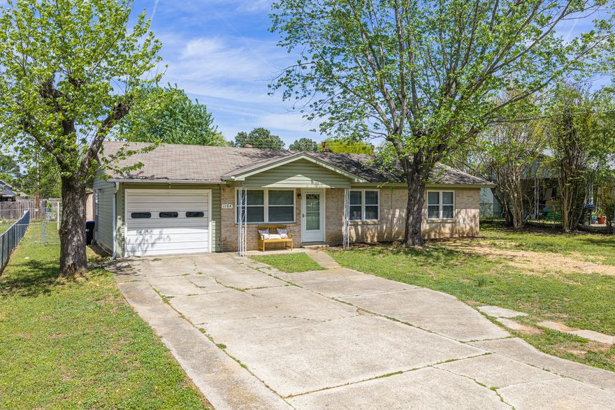 Immaculate, affordable & move in ready! Great location in Alma near interstate access & shopping. Recent remodel includes new cabinets (with soft close hinges), new counter tops, some new appliances, new base trim, new fixtures, complete bathroom rehab and paint. Oversized laundry room with a sink. All solid surface flooring. Newer HVAC. Covered front and back porches, one car garage with opener, chain link fenced backyard, storage building and storm cellar.