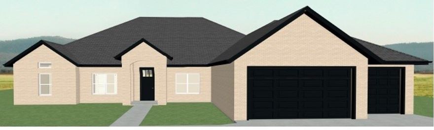 This stunning one-level home features an open floor plan with 5 bedrooms and 3.5 bathrooms. The kitchen includes double ovens, quartz countertops, and custom cabinetry with soft closed doors and drawers. The spacious primary suite offers a large walk-in closet, double vanity, and tiled shower. Beautiful finishes throughout, plus a covered patio with a fireplace for outdoor entertaining. The builder is offering $7500 towards closing costs or rate buydown. Preferred lender incentives as well! Estimated completion date is mid January. Pictures are not of actual home, but similar plan and finish.