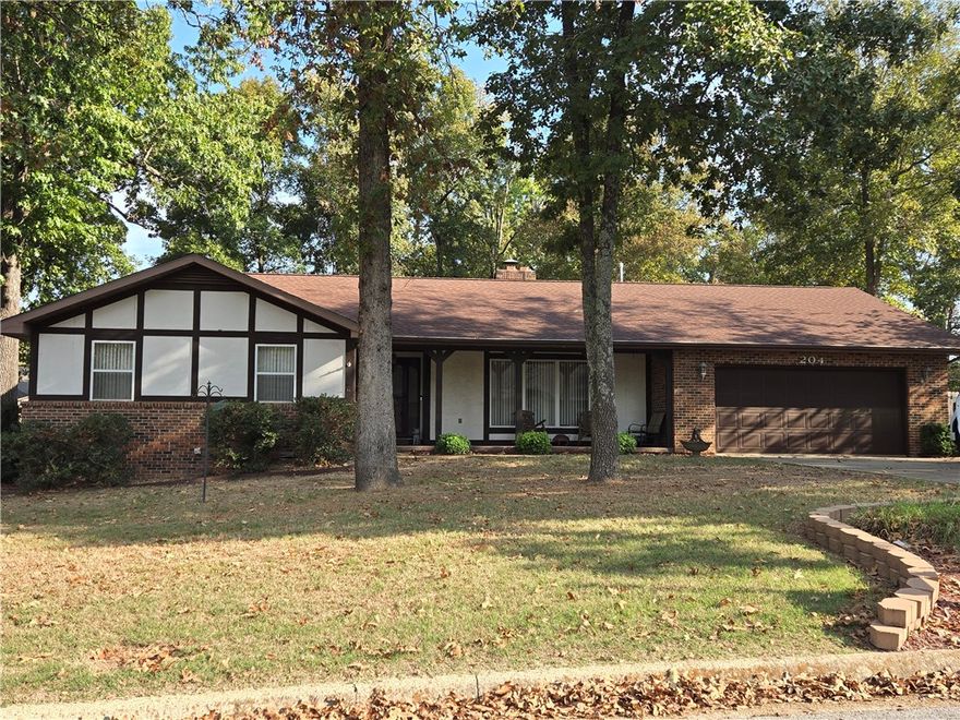 Discover this fantastic property in the highly sought-after Indian Creek Subdivision, just one block from Cooper Park and only five minutes from major shopping. This charming home sits on a level tree-shaded corner lot and features three spacious bedrooms and two baths. Inside, you’ll find a generous living room complete with a cozy gas fireplace, leading to a deck equipped with an electric sun setter awning, perfect for outdoor relaxation. Enjoy additional living space in the heated and cooled sun patio, along with a covered front porch for your morning coffee. The home boasts easy-to-maintain vinyl plank flooring in the living room and kitchen, tile flooring in the updated hall bath and sunroom. The property also includes privacy fencing on three sides and a convenient storage shed. Don’t miss out on this opportunity—homes like this don’t last long and it's priced to sell!