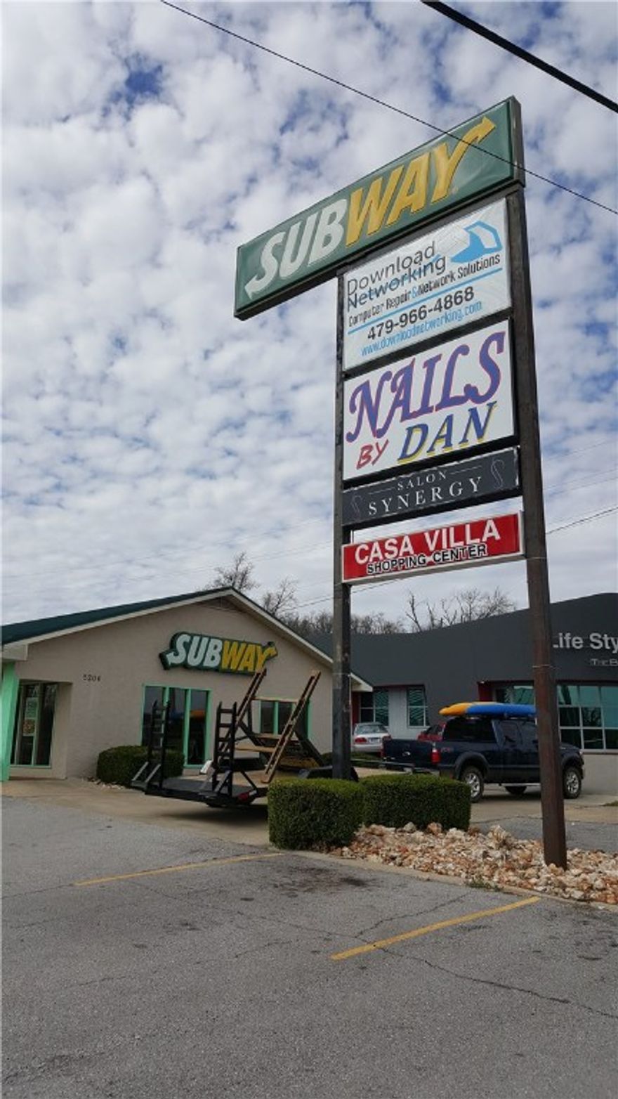 Huge potential income with this strip mall located in a prime spot just down the hill from NWA Mall and shares a corner parking lot with First security Bank! This lease space is almost fully leased and has great income! Call listing agent for details and showings!