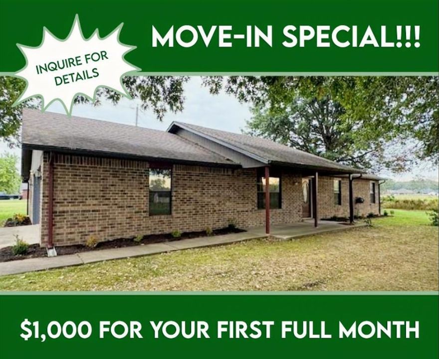 Special Offer: $1000 for your first full month rent. Beautifully remodeled single family home close to schools and downtown Gentry. Three bedrooms and two full bathrooms PLUS a bonus room that could be used as a bedroom or an extra living space or homeschooling room. Lots of options. Large private lot with additional room to park vehicles on asphalt between this home and the neighboring home.