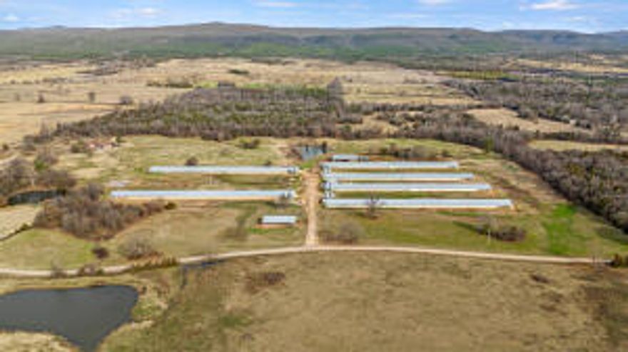 Welcome to this 75 acre exceptional income-producing farm! This property is a true gem, featuring 6 houses, a litter shed, well house, and ecodrum, providing everything you need for efficient farm operations. With a Butterball contract in place, stability and income are guaranteed. The charming 1539 sq ft house offers comfortable living accommodations. Outside, you'll discover approximately 50 acres of versatile pastureland, adorned with tranquil ponds and picturesque views. Don't let this outstanding opportunity slip away--schedule your viewing today!