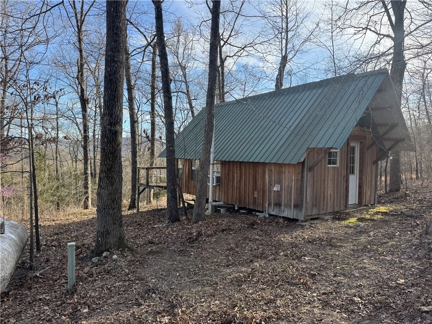 Cozy cabin in the big woods! Located in the Erbie area of Newton County, Arkansas. Featuring a beautiful landscape with big timber and views, this cabin sits on 10 acres close to the Buffalo National River, Erbie Horse Camp, Hiking Trails and so much more in the area! Sit on the front deck with the wood burning stove crackling in the background, listen to the whippoorwills and watch the stars from your private getaway. Call today for your showing.