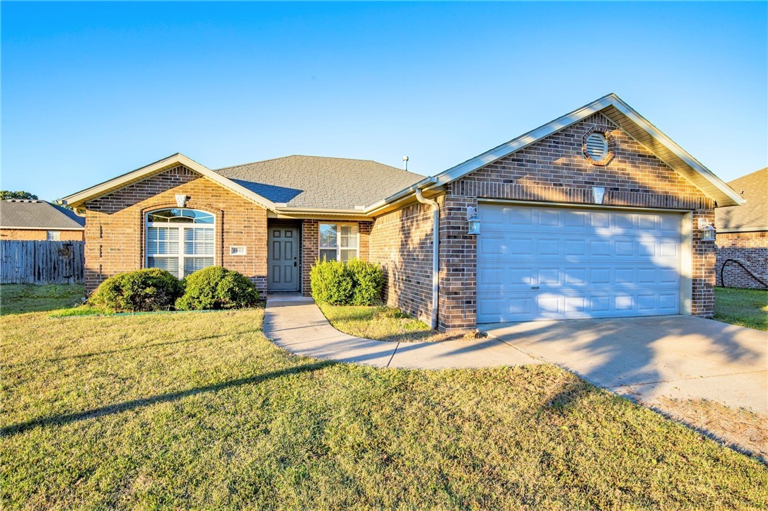 Very nice 3 Bedroom 2 bath brick home with split floor plan. All new carpet and paint. Gas fire place in living room. Refrigerator, built in microwave and pantry in kitchen. Master bedroom has walk in closets. Large back patio and privacy fenced backyard. Nicely maintained, landscaped, ready to move in, subdivision close to schools and easy access to Interstate 49. Additional $25 per month for pet.