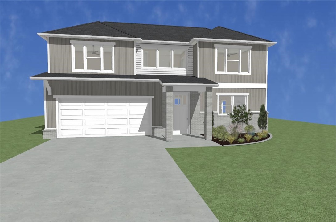 Sold before print. 5.49% INTEREST RATE/BUILDER BUY DOWN & fence, blinds and gutters included! Discover your dream home in the sought-after Osage Hills neighborhood. Frisco plan with garage on the right and North facing! 9 ft ceilings, linear electric fireplace, LVP flooring throughout the main living areas and primary bedroom, quartz countertops and more. Chef's kitchen boasting frigidaire stainless steel appliances, gas range, pantry, quartz countertops, bar pull handles, large island and gorgeous backsplash. Luxurious primary bedroom features abundant natural light, while the spa-like primary bathroom offers a walk-in shower, tub, double sinks, and spacious walk-in closets. Additional features include three large secondary bedrooms upstairs and a separate laundry room. Nestled on a generous lot with covered patio that overlooks the serene sodded, fully fenced backyard. Sturdy concrete siding & brick! Model home located at 6008 SW Coywolf St- Lot 122.