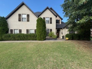 Gorgeous home located on corner lot in highly desirable Lexington Subdivision with community pool. Very nice 4 bedroom 2 1/2 bath home with side entry garage. Custom cabinets in kitchen with brick accents, gas range, pantry, tiled backsplash and granite countertops. Open layout with central vac system, crown molding, vaulted ceilings and irrigation system for your yard. Easy access to Greenway Trail. Small shed conveys with property.