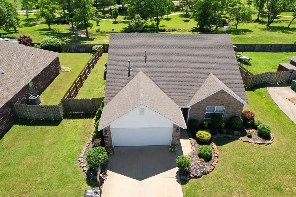 If you are looking for that perfect location with an oasis of a backyard, amazing views, & access to the Centerton Park and Trail. This is your New Home! This One Owner, One level, All Brick Home. Is immaculate inside & out. Starting with your new, beautiful landscaped yard. Once inside, you will find a nice entryway to greet your guests. The professionally painted walls, doors, ceiling, & trim throughout are ready for your personal touch. You will love that the whole house has LVP flooring & no carpet. This house is perfect for entertaining with an open kitchen, dining, & living room concept. You will be amazed at all three of the oversized bedrooms. The home had a new roof & gutters installed in 2021. The original HVAC system was replaced in 2020 with a new Trane HVAC System that is still under warranty. A returned vent & some larger ductwork were also installed for better efficiency. The sellers upgraded the kitchen range in 2022, along with the dishwasher in 2021. See the complete upgrade list attached.