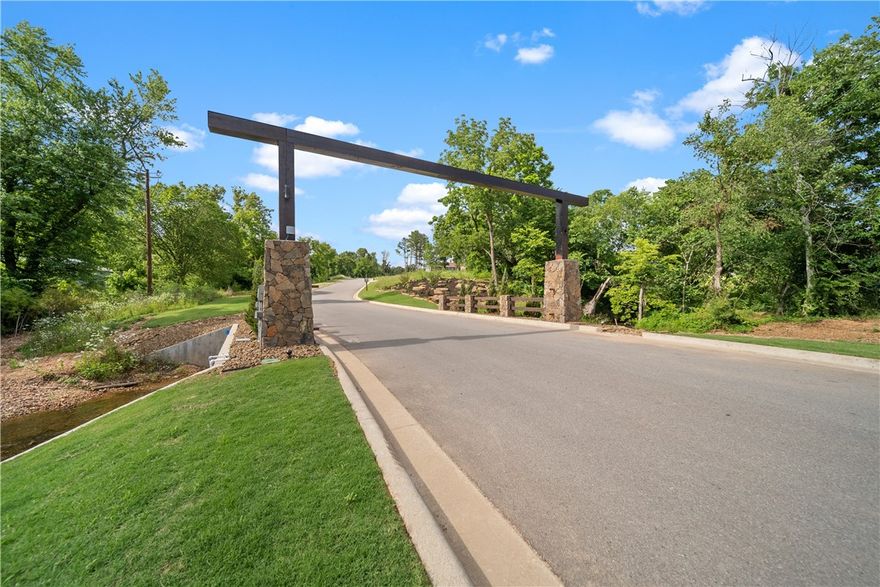 There is absolutely nothing like this neighborhood in all of Northwest Arkansas! Surrounded by natural preserve, gorgeous springs, and the Little Osage Creek, Healing Springs is perfect for nature lovers who also want great neighbors. 1 acre with a view, this property would be perfect for a walkout basement. Public electric, gas, and water. Bentonville schools! Choose your own builder to build your dream home!  Photos are of entire development including common areas. More information including specifics to this lot, building requirements, etc are available.