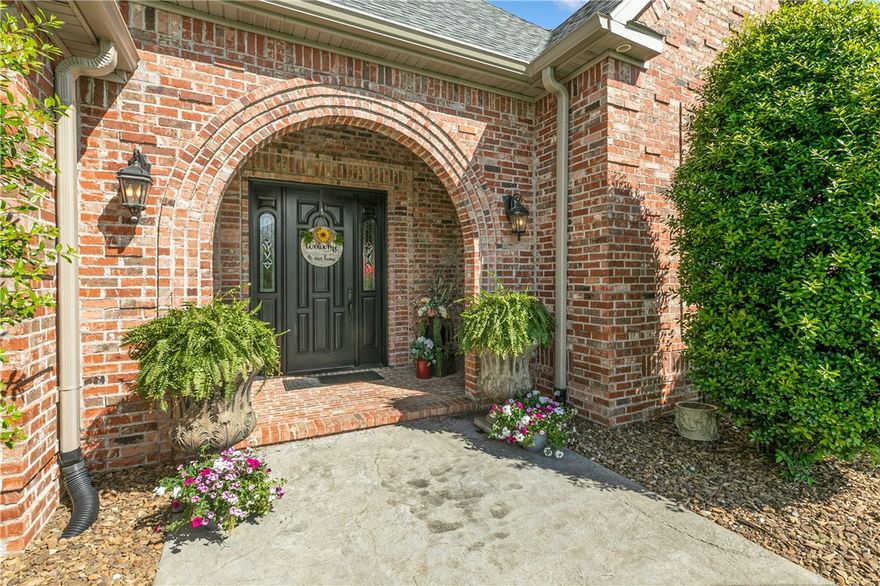 Looking for your dream home close to the center of everything?
Welcome to Stonebriar. Here you'll enjoy peace and quiet, beautiful homes on large lots, and a close proximity to Bentonville and Centerton. 11232 Stonebriar has everything you're looking for, 1.51 acres, 4 bedrooms. There is nothing ordinary about this well cared for, generously proportioned, comfortable, family friendly, home with its brick exterior, manicured lawn and inviting patio and pool area (vinyl liner type pool, no heater) with an outdoor fireplace and kitchen.
Many quality updates in the last few years including kitchen remodel, new granite counter tops, HVAC units (3 heating, three cooling) updated lighting, whole house water softener,