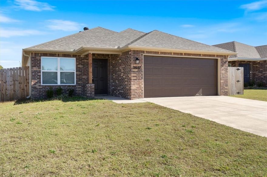 Move-In Ready! Like New! Welcome to the appealing Carlisle Plan, designed with charm & functionality in mind. This single-level home is full of curb appeal w/ its inviting covered entryway. Ideally located directly across from the community playground, this home offers both convenience & a welcoming neighborhood feel. Inside, you’ll find 3 bedrooms, 2 bathrooms, plus a versatile flex room—perfect for a home office, playroom, or hobby space. The open-concept living room flows seamlessly into the dining area and kitchen, making it easy to entertain or enjoy family time. The kitchen features abundant counter space, stainless steel appliances, and a spacious pantry. Retreat to the oversized primary suite, complete with a large walk-in closet and plenty of room to relax. Additional highlights include a convenient laundry room off the garage. This home truly has everything you need—style, comfort, and functionality—all in a great location! Washer, dryer and refrigerator in kitchen convey with acceptable offer. New roof!