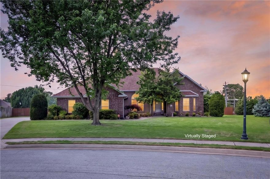 Beautifully maintained 4-bedroom, 3-bath home on a spacious .47 m/l acre corner lot in a prime Springdale location. Enjoy direct access to the Razorback Greenway and walkability to Hunt Elementary and JB Hunt Park Lake Springdale Trailhead. This property offers both convenience and privacy with mature landscaping and large Leyland cypress surrounding the backyard retreat.

The outdoor space is designed for relaxing and entertaining, featuring a private 16x40 in-ground fiberglass pool (8 ft deep), covered pergola, and covered back patio. Inside, the home offers a comfortable layout with two gas fireplaces, creating warm and inviting living spaces.

With easy access to I-49, this home combines location, lifestyle, and outdoor living in one exceptional package.