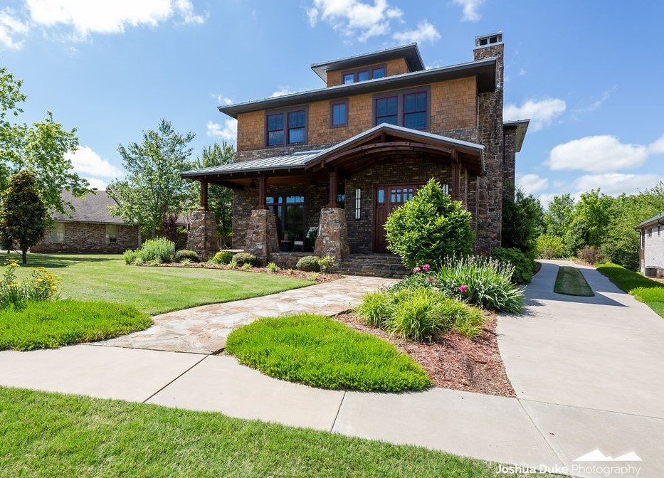 Meticulously maintained, stunning home in West Fayettevilleās Oakbrooke Community. 3,430 heated sq ft includes 4 bedrooms, 3 full bathrooms, open eat in kitchen to living, formal dining, theater room, laundry, butler's pantry, and a 3 floor bonus that makes the perfect home gym. Other amenities include a state of the art kitchen with Thermador Appliances, quartz countertops, commercial grade disposals, 2 sinks, built in banquette diners table, White oak wide plank flooring, plantation shutters, heated bathroom floors, spa showers, hand crafted cabinetry, solid mahogany interior doors, tankless hot water heaters, native stone covered patios, screened in patio off the master, and a 2 car side load garage. Pictures and words do not do this home any justice! Every detail is amazing and the craftsmanship is second to none!