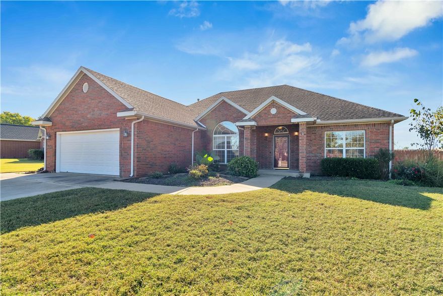 Tucked away on a quiet cul-de-sac in a well-established neighborhood, this convenient home offers the blend of comfort, charm, and everyday conveniences.. With schools just a short walk away, it’s easy to imagine relaxed mornings and peaceful afternoons in this setting. Inside, are three comfortable bedrooms, two and a half baths, and a spacious two-car garage. The heart of the home is the eat-in kitchen, with a cozy two-sided fireplace , a warm gathering space for family meals, quiet mornings, or entertaining friends. Outside is  the covered patio — accessible through two sets of doors — for seamless indoor-outdoor living, perfect for evening unwinding or weekend get-togethers. Well cared for and thoughtfully designed,  a setting where memories are ready to be made.