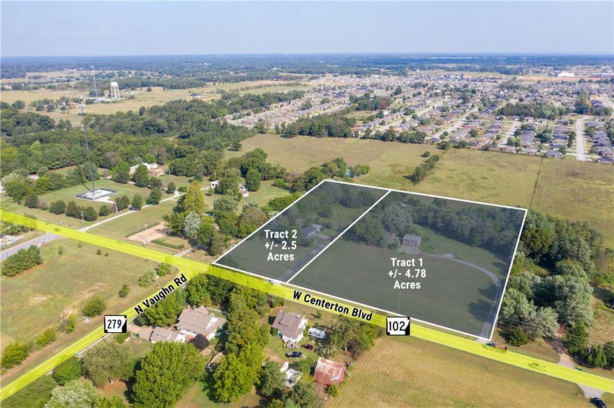 4.78 +/- Acres Development Opportunity.  Adjacent 2.5 acres also available to make a total of 7.28 acres. All utilities on site. $5.00/SF.