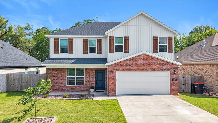 This beautifully maintained 3-bedroom, 2.5-bath home offers the perfect blend of comfort, style, and convenience—ideally located just minutes from The Jones Center, Botanical Gardens, Lake Fayetteville, local grocery stores, and with easy freeway access. Step inside to soaring ceilings, an elegant wrap-around staircase, and a light-filled open-concept living space designed for both everyday living and entertaining. The chef-inspired kitchen features a gas range, walk-in pantry and high end finishes —making it as functional as it is stylish. Upstairs, you’ll find three generously sized bedrooms, with large closets, along with two full bathrooms and a dedicated laundry room. A flexible loft area provides the perfect space for a home office, playroom or cozy lounge. Unwind on the covered back patio while enjoying peaceful sunsets in your private outdoor retreat. Located in a well-kept neighborhood with no POA fees, this home is the ideal blend of comfort and value.