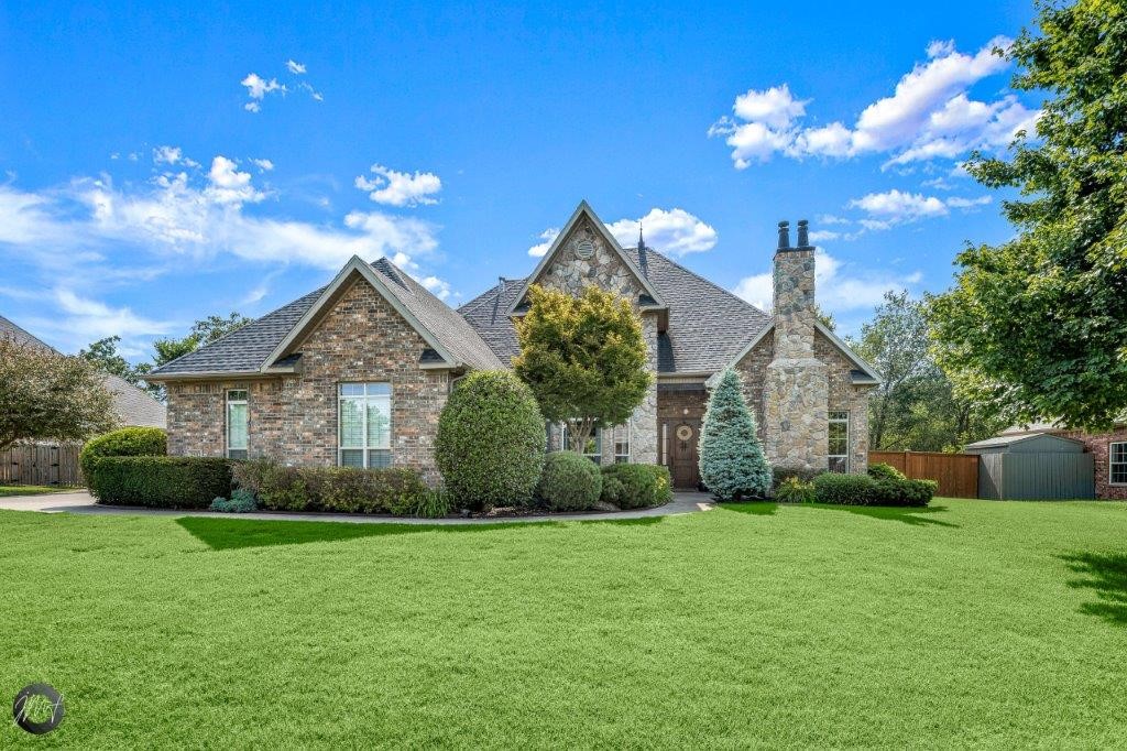 Gated Creekside community! Fantastic location,easy access to Pleasant Grove Crossing & Pinnacle for dining, shopping, entertainment all just minutes away! Home has been recently remodeled w/new paint throughout, newly stained floors, and new plaster in pool. Multiple living areas and a private backyard oasis make this home perfect for entertaining! Entry opens to the large formal dining on left and the office w/fireplace on right. Formal sitting room open to dining & has large windows w/views to backyard as well as easy access to eat-in kitchen. Kitchen boasts granite tops & butcher block island, double oven & huge pantry. Living room off eat-in kitchen has vaulted ceilings & beautiful stone gas fireplace. Large laundry room w/built-ins & storage. Half bath on main. Master suite on main has access to patio & pool, large attached bath w/walk-in shower & whirlpool tub. Upstairs are 3 guest bedrooms. 2 guest rooms have J&J bath and 1 guest room has on suite bath. Abundant parking space & 10’ gate to backyard.