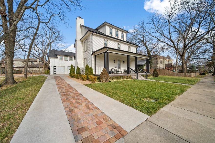 Enjoy the best of Elite Downtown Bentonville in this Original Bentonville 1918 built custom renovated modern farmhouse masterpiece just a few short blocks from the Bentonville City Square! This home has been perfected with updates such as a kitchen remodel with custom flat panel Sapele cabinets,  Silestone Calcatta Gold Quartz countertops, plus Wolf and Sub Zero appliances. Main level features Living Room, Formal Dining Room, Kitchen, half bath and Laundry. 2nd Level includes Primary Bedroom and Bathroom, 2nd Bedroom with Ensuite Bath. 3rd Level features Bedroom and Bathroom + bonus space. Garage is attached by a brand new portico and features a 600sf In Law studio apartment. Entire home features wood flooring throughout including new white oak stairs. HVAC was recently replaced with Commercial grade Carrier unit including recirculating air feature. Spacious backyard ideal for entertaining includes extended outdoor patio spaces w/ built-in grill and hot tub plus a detached 23x17 screened pavilion with wet bar!
