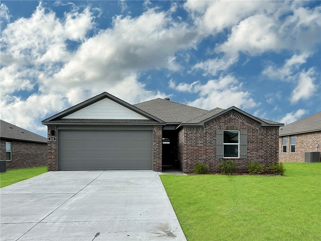 Sold before print! Beautiful Bellvue Plan in Wagon Wheel Phase 2, in Farmington, Arkansas! Each home in Wagon Wheel is meticulously crafted with attention to detail, creating a space that feels both luxurious and welcoming. From the moment you walk through the door, you'll be greeted by modern features and spacious a layout that caters to every lifestyle. Our homes boast premium finishes and thoughtful designs, ensuring that you'll be stepping inside your own personal oasis. These homes will be complete with LVP flooring throughout and wood shelving in all closets, pantry and utility room. The kitchen will have quartz kitchen counters, 36-inch cabinets, and stainless-steel appliances! Home will have a Garage Door Opener. Primary bath will have quartz countertops, double sinks, and an oversized walk-in shower. Each home comes with 4-sided brick with Hardie Ā® per plan. Taxes and Parcel TBD.