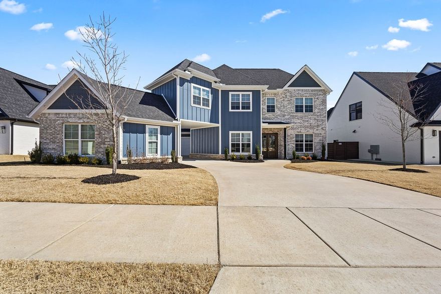 Full photo album: https://realestatephotonwa.pixieset.com/505autumnhills/
Beautiful, modern home in the great community of Autumn Hills. Convenient location to schools, outdoor rec, and Bentonville businesses. Functional layout includes 5 bedrooms (or 4BR + an office), 4.5 baths, and an upstairs bonus room. Mudroom and laundry. Kitchen with expansive granite island and a butler's pantry. Home security system. Fully automated remote control blinds. Outside a large covered patio living space overlooks the heated, saltwater pool with tanning deck and plenty of room for play. Porte cochere with 3 car garage and all the storage you need.