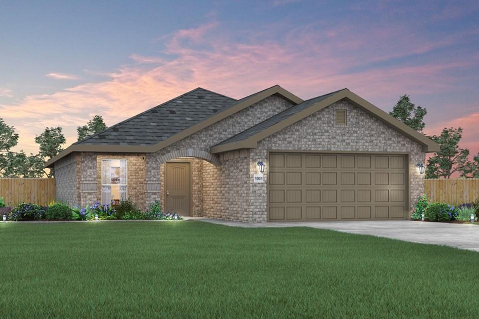 Our 1450KB Series features a great living room and a single level bar in the kitchen that’s perfect for entertaining or helping kids with homework in the evening. This floor plan has plenty of room in the master suite and is complemented by a walk-in closet.
Taxes subject to change based on new construction.