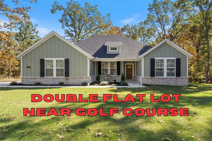 Photos are not of exact home/finishes. This one is a must see! Beautiful new construction home on a generous .51 acre DOUBLE FLAT lot! Perfectly situated just minutes from Lake Loch Lomond, Scotsdale golf course & Branchwood Community Center, this property offers both convenience and access to nature. Inside, you’ll find a well-planned split floor design with 4 Bedrooms, 2 bathrooms, and elegant finishes throughout. The open living space highlights vaulted ceilings with striking beams that add warmth and character. The kitchen is designed with quartz countertops, a gas range, custom cabinetry, and sleek black stainless appliances. The primary suite is a relaxing escape, featuring a spacious walk-in closet, a custom tiled shower, and soaking tub. Step outside to enjoy the covered deck, ideal for unwinding or entertaining. Blinds and gutters included! Ask your agent about the builder’s preferred lender credit.