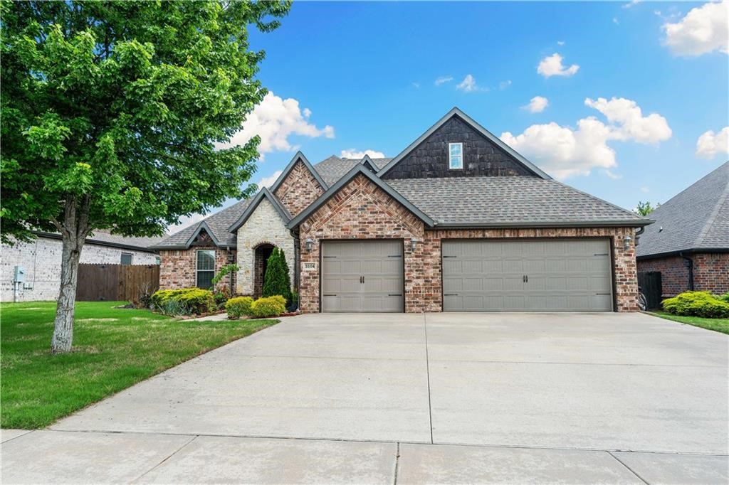 Experience upscale living in this refined 4 bed, 3 bath rental situated in Wildwood. Boasting opulent amenities such as exotic granites, wood flooring, and custom cabinets, every detail exudes elegance. Stainless steel appliances of a refrigerator, washer, and dryer are included. Enjoy the wonderful neighborhood amenities of a pool, playground, and tennis court. In close proximity to Bentonville Schools, offices, trails, and so on! Background and credit checks are required. Renters insurance also required. One-year lease minimum.