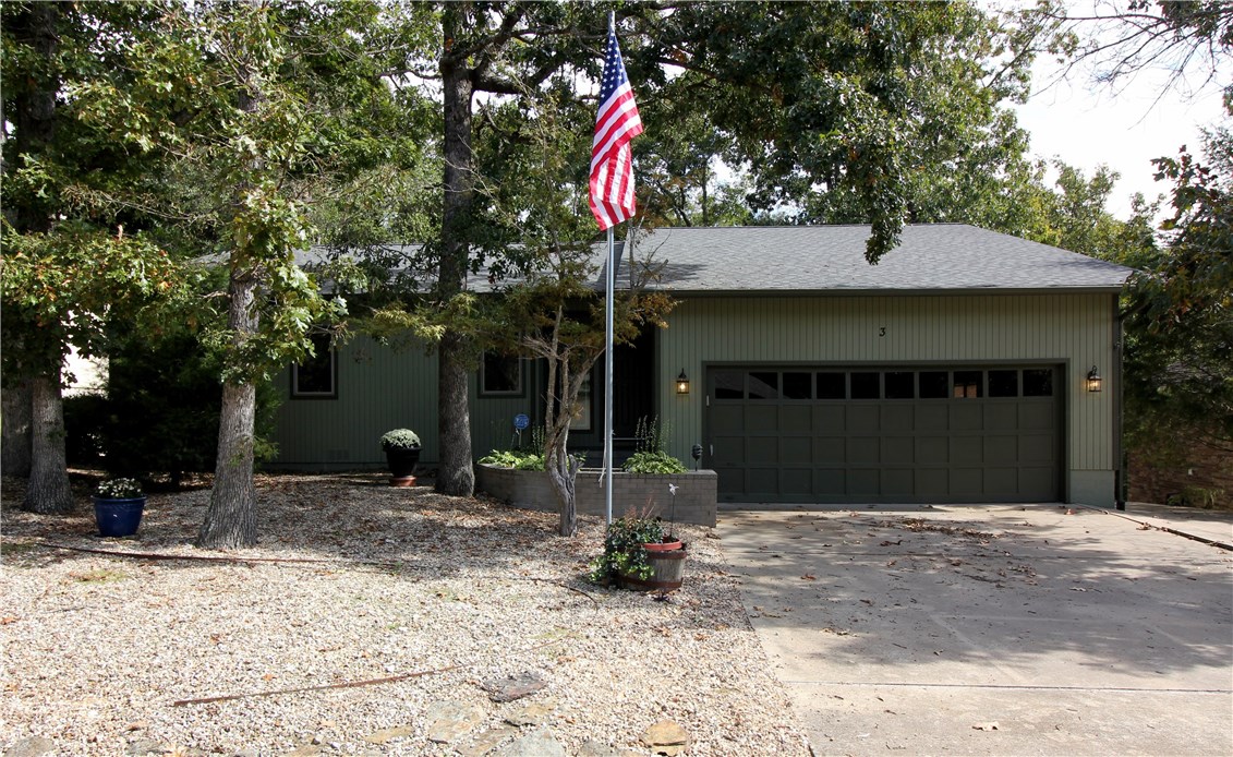 This Home is a Beauty! Move in Ready! New Paint Inside/Out, Roof 2016. Easy Maint Yard. L/R w/2 Solar Tubes + Country Wood Burning Stove. Eat-In-Kitchen, New Carpet Up. Great Kitchen w/lots of cabinets, Corian Countertop. New Kenmore Elite Range, Refrig and Microwave. Xtra Large MBR + Walk-in-Closet. Dbl Vanity, Whirlpool, Walk-In-Shower, 2nd BR could be 2nd MBR. Fam RM Down. Deck 3/4 covered w/2 Skylights, Slate Front Porch, Safe Room, Cedar Closet, Alarm System. Garage w/Epoxy Paint/2 BR Septic.