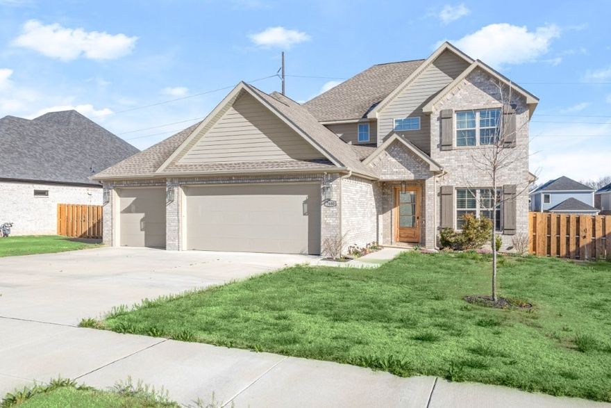 Welcome to this stunning home in the highly sought-after Benedetto subdivision in West Springdale! This beautifully designed property features an open-concept layout with custom cabinetry, soft-close drawers, and gorgeous wood flooring throughout the main living areas. The chef-inspired kitchen boasts granite and quartz countertops, a pot filler, walk-in pantry with appliance shelf/coffee bar, and ample prep space perfect for entertaining. The main level also includes a dedicated office and spacious laundry room for added convenience. Upstairs offers additional bedrooms and a versatile loft space ideal for a playroom, office, or second living area. Enjoy year-round outdoor living on the covered patio complete with an outdoor fireplace. Community amenities include a pool and sport court, all in a prime location close to schools, shopping, dining, and easy highway access. This home truly offers the perfect blend of style, comfort, and convenience!